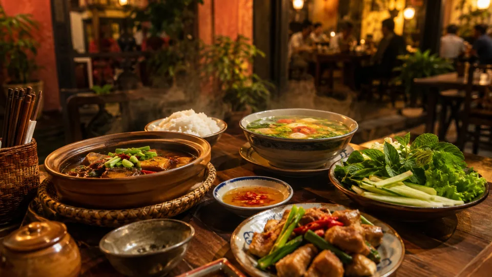 Sân ngoài trời buổi tối